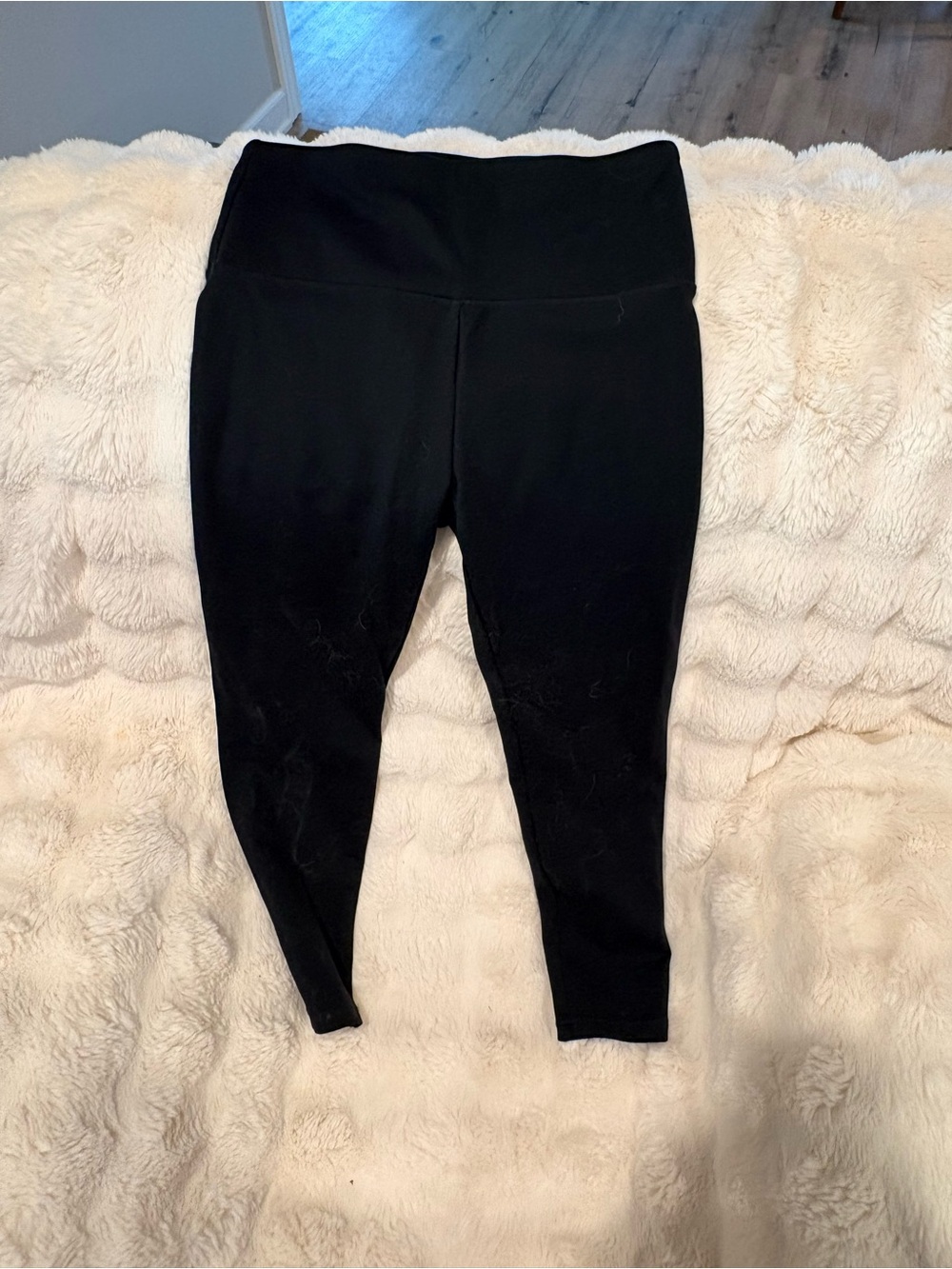 Zobha Black Leggings with Wide Waistband